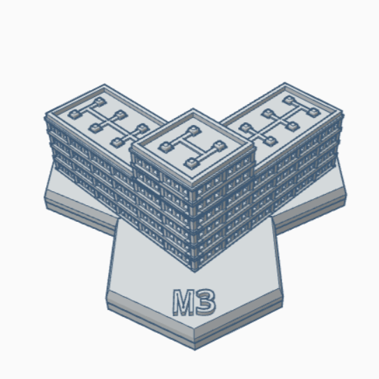 HMSMB031 Modern Building 31 Hex Map Scale